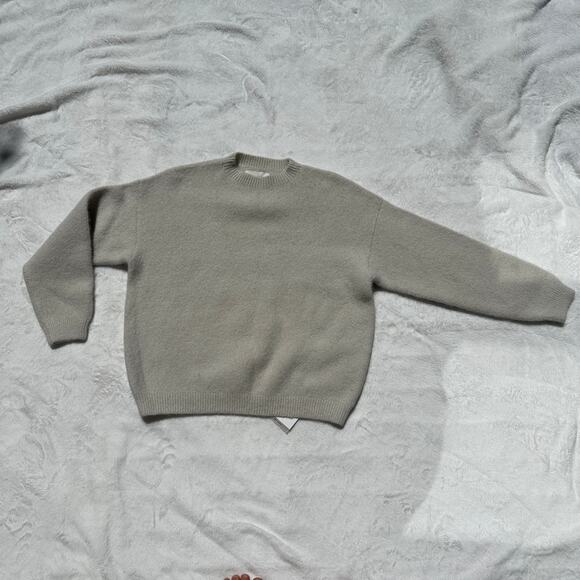 Lauren Manoogian New Suri Alpaca Long Sleeve Crewneck Sweater Celadon Size 1 NWT - Picture 7 of 16